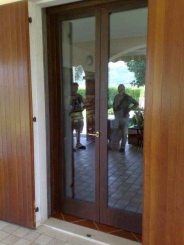 porta finestra in legno