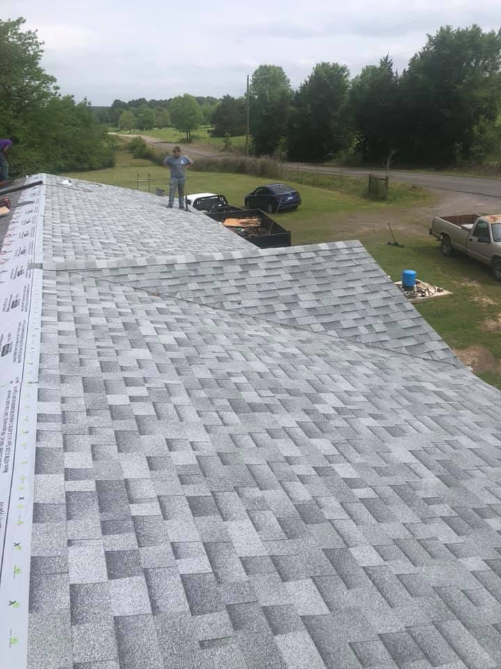 home roof repair complete