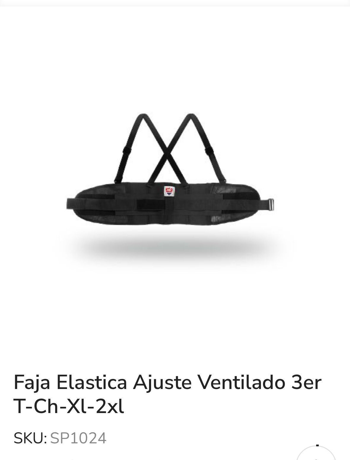 A picture of a faja elastica ajuste ventilado 3er t-ch-xl-2xl