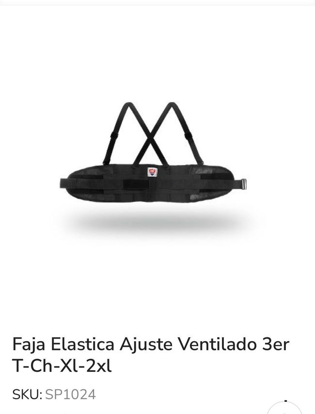 A picture of a faja elastica ajuste ventilado 3er t-ch-xl-2xl