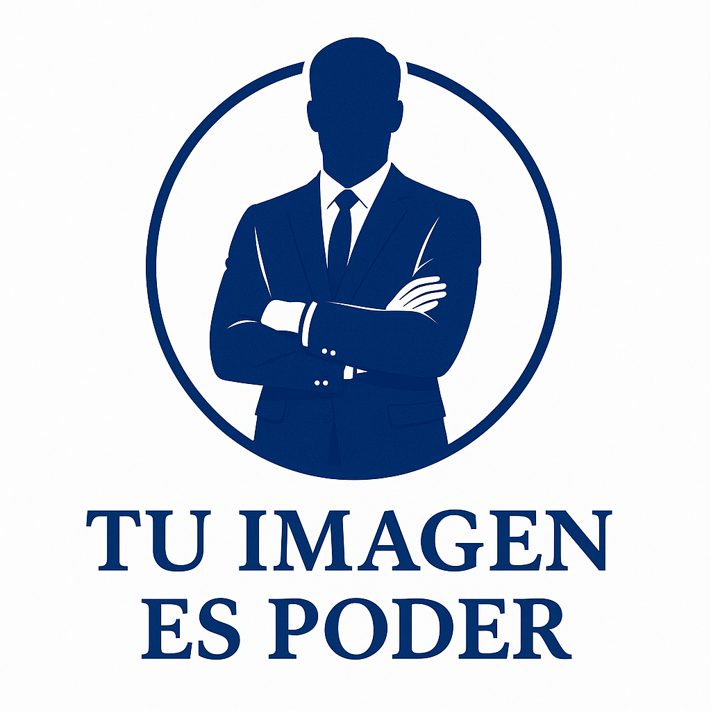 Un hombre con traje y corbata está de pie en un círculo con los brazos cruzados.