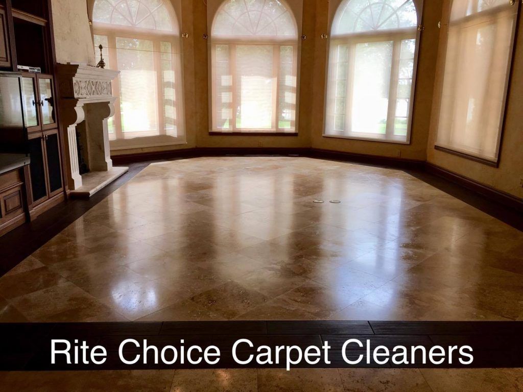 After Image of a Living Room With New Full Floor Tiles