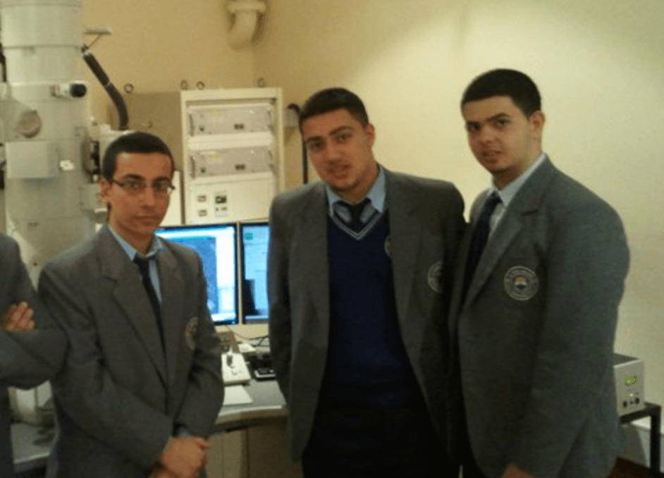 Year 12 Students at Science Exhibition