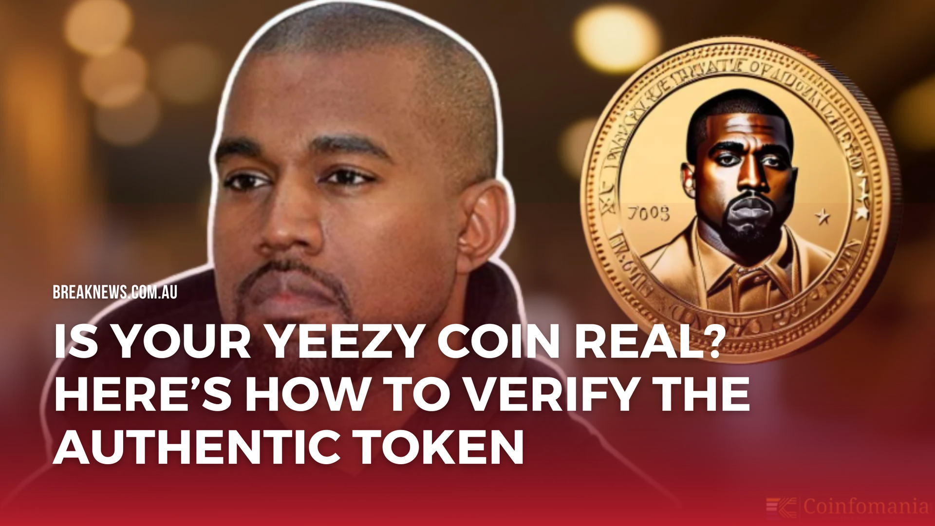Screenshot of Yeezy Coin YZY token address on Solana blockchain explorer for verifying authenticity