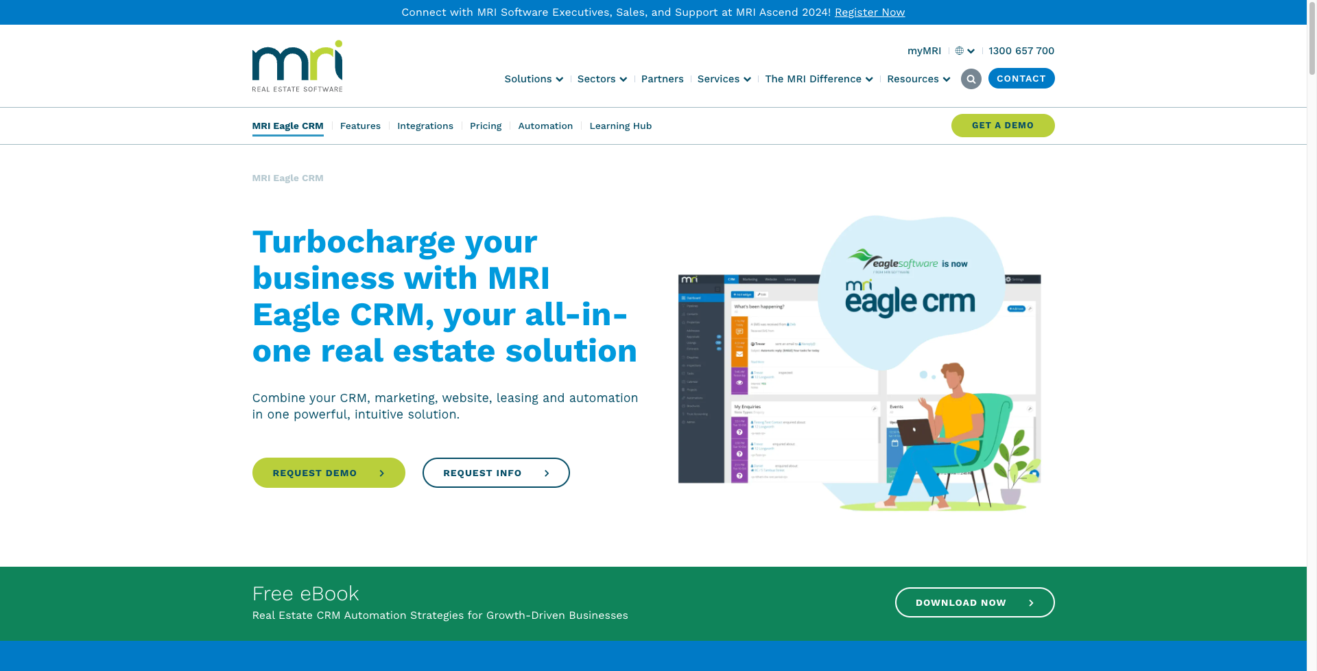 Screenshot of Eagle CRM Business Broker Software