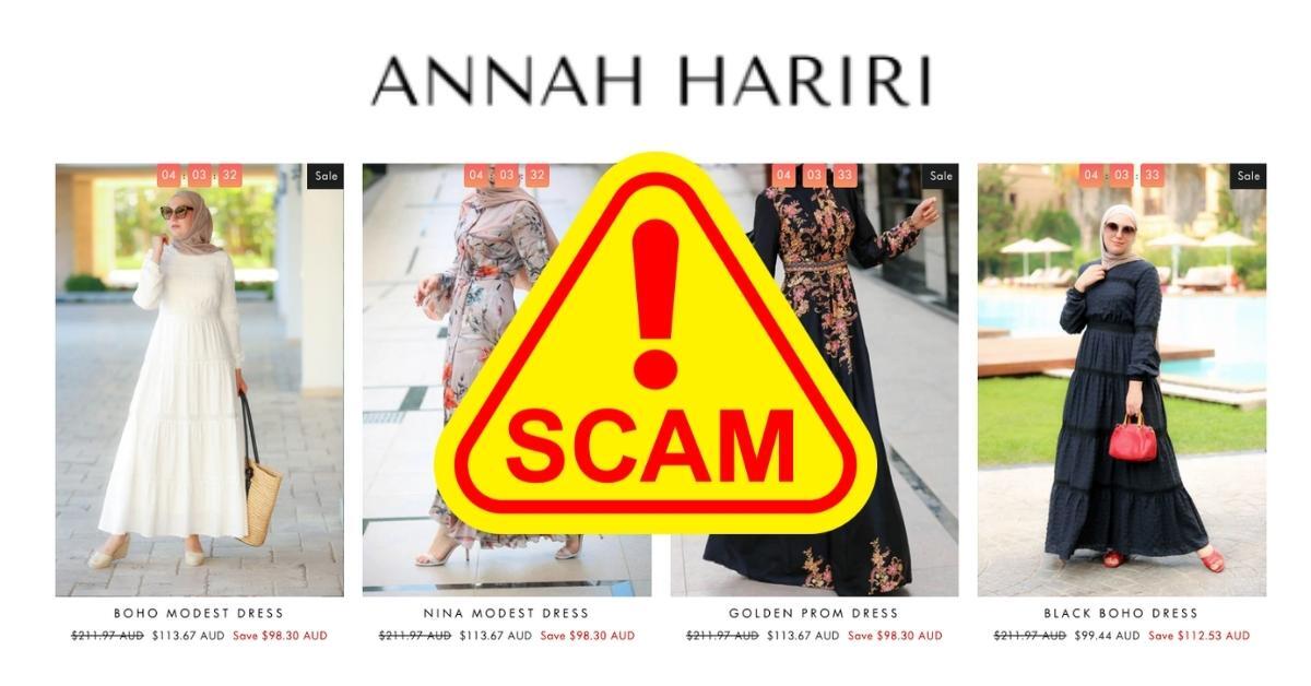 Anna hariri scam online store