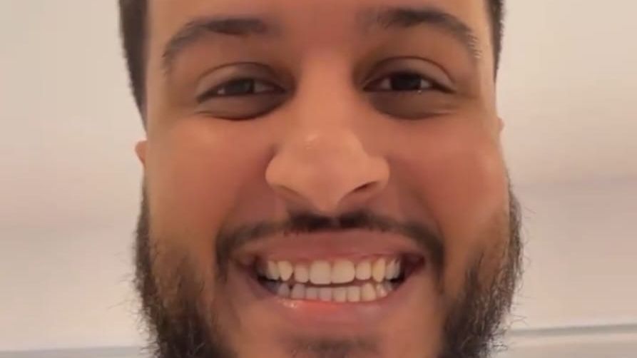 Faisal Abdul Smiling After Getting His Teeth Whitened
