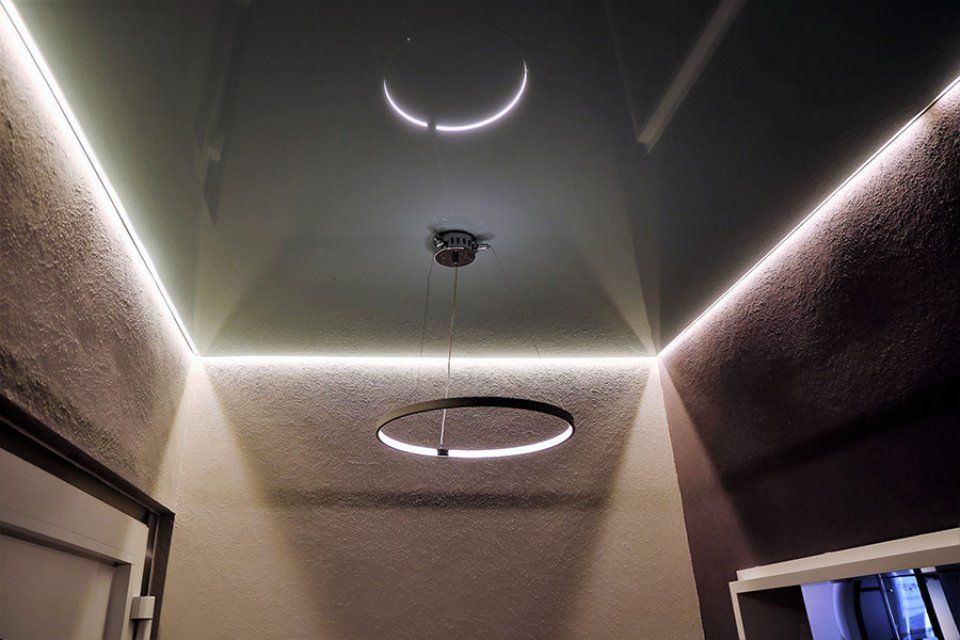 illuminotecnica per soffitto