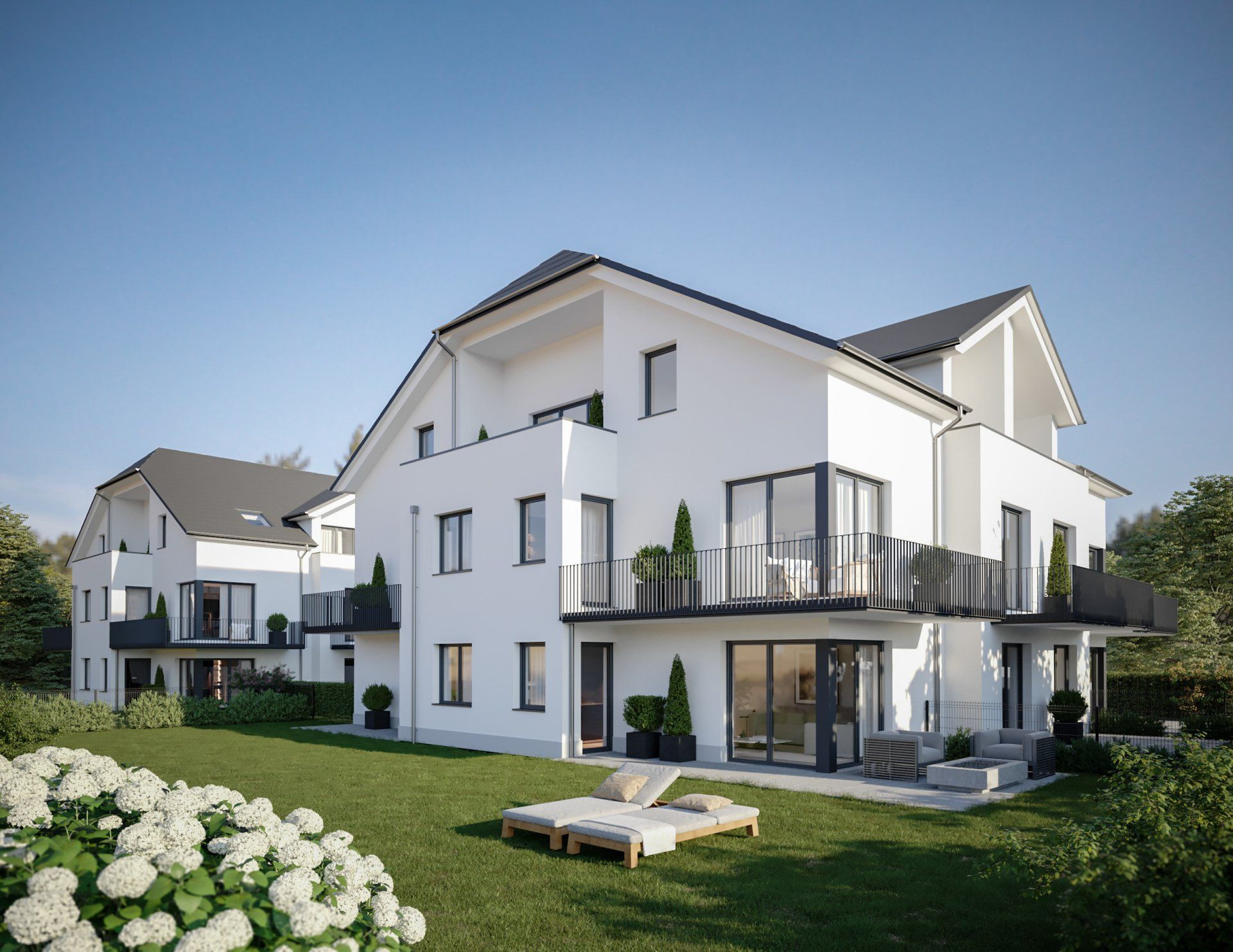 Exterior Rendering von einer Neubau Immobilie in Ingolstadt