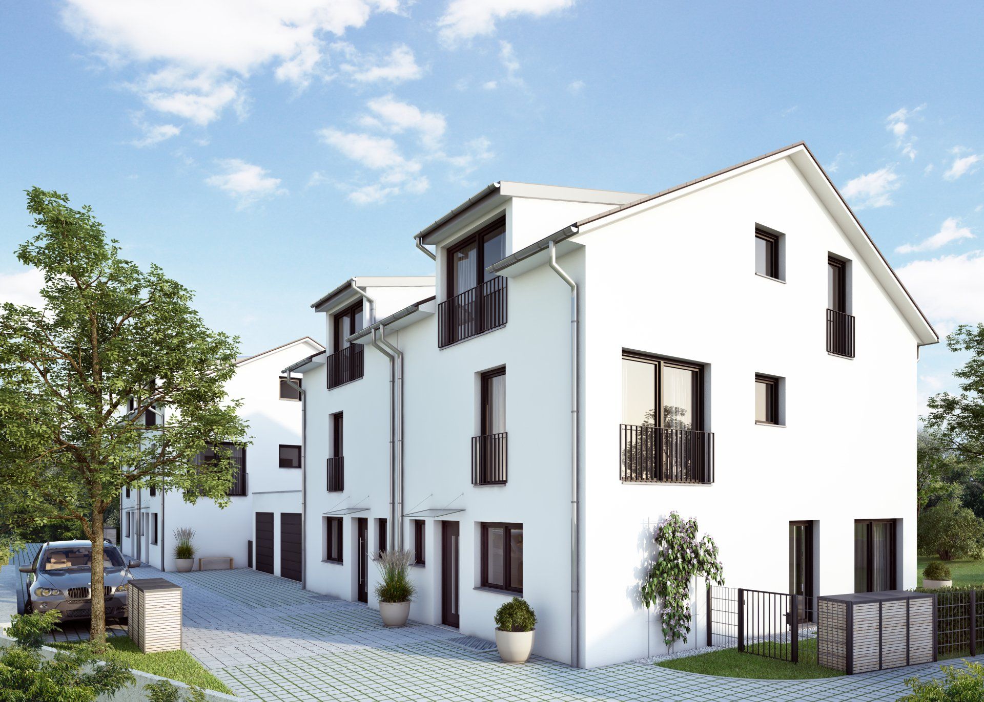 Neubau Doppelhaushälfte Haus Massenhausen Neufahrn München