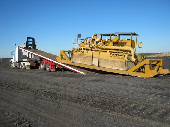 Large Tilt Tray Truck Mining — Transport Services in Walkerston, QLD