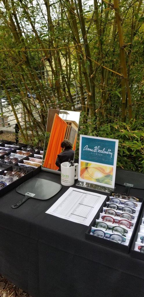 Anne et Valentine tabletop display at Raise Your Glasses 2019 Event