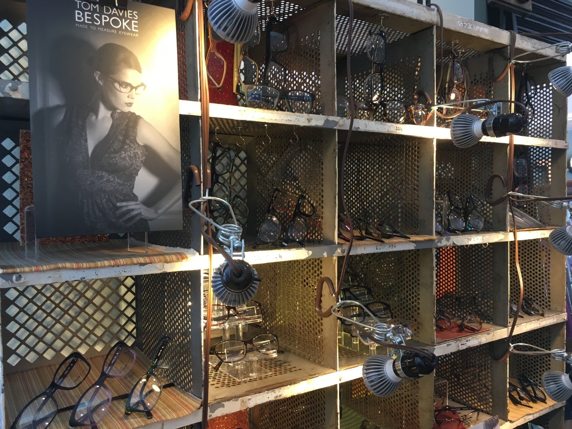 Many frames displayed at Gold & Wood and Tom Davies Trunk Show