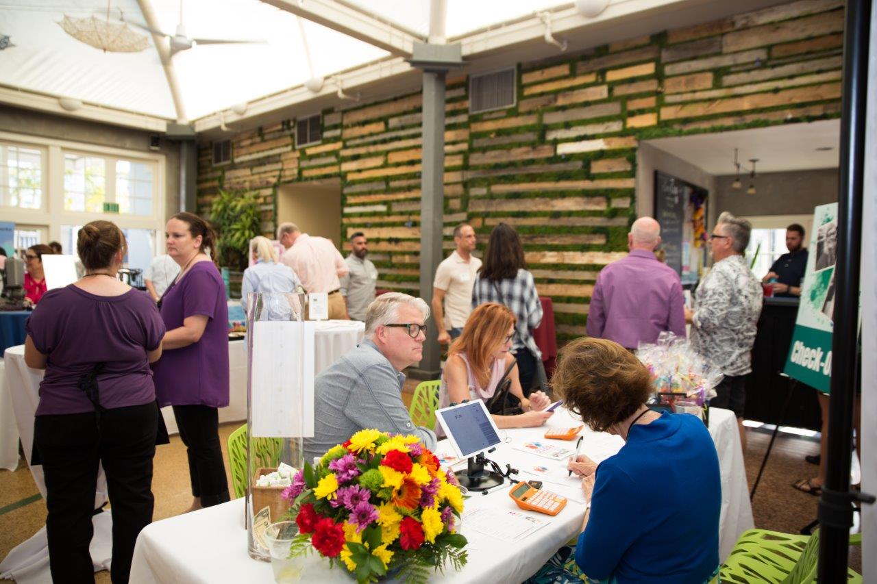 Person placing an order for eyewear at Raise Your Glasses 2018 Event