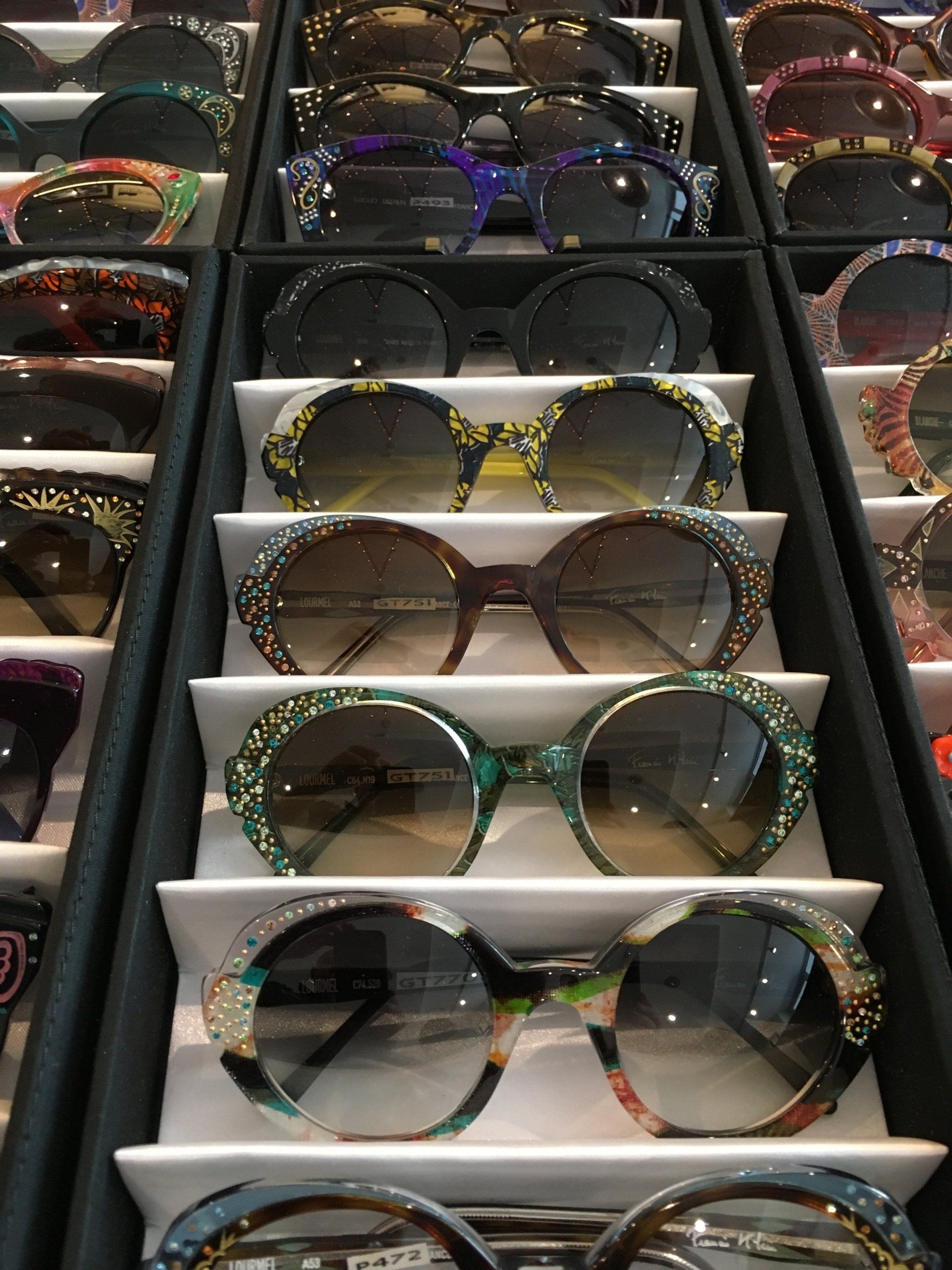 Francis Klein sunglass frames at 2017 Francis Klein Trunk Show