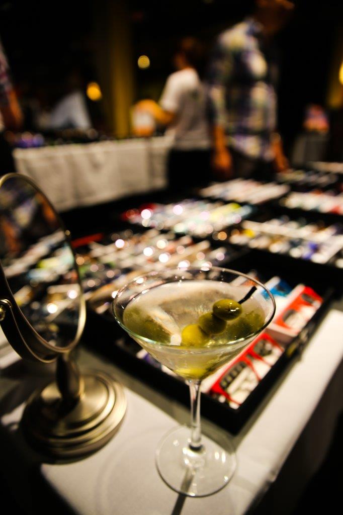 Martini in glass at Martinis Above Fourth at Raise Your Glasses event