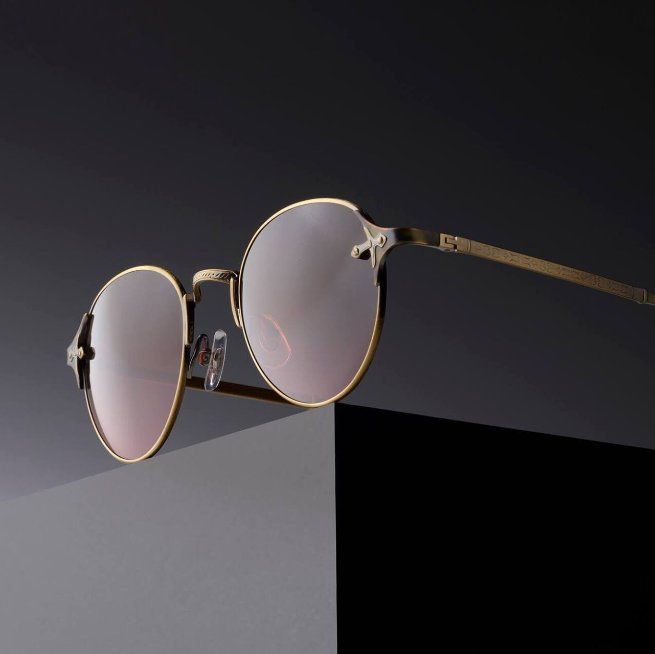 Matsuda sunglasses in bronze with rose tinted lenses
