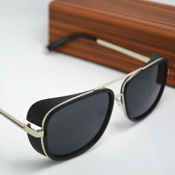 Silver and Black Sunglasses