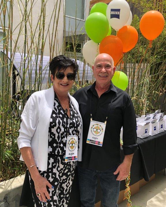 Dr Klein and vendor at Raise Your Glasses 2019 Event