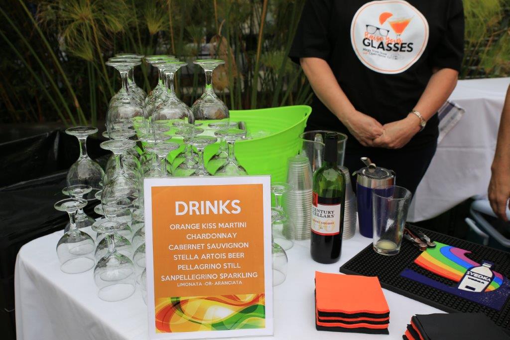Drink info display at Raise Your Glasses 2017 Event