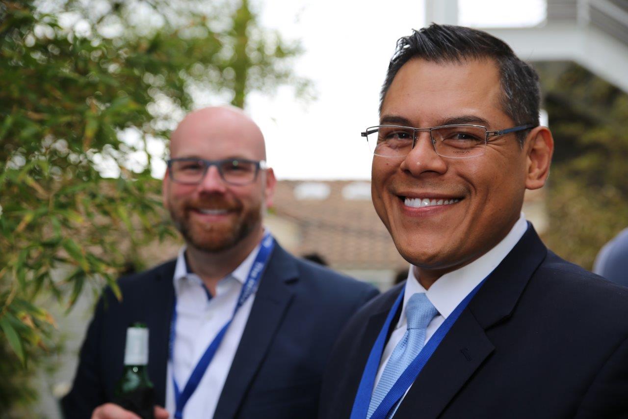 2 people modeling frames at Raise Your Glasses 2017