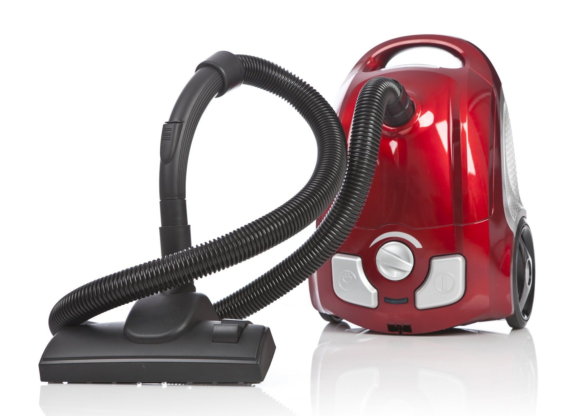 un aspirapolvere rossa