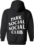 Black hoodie with 