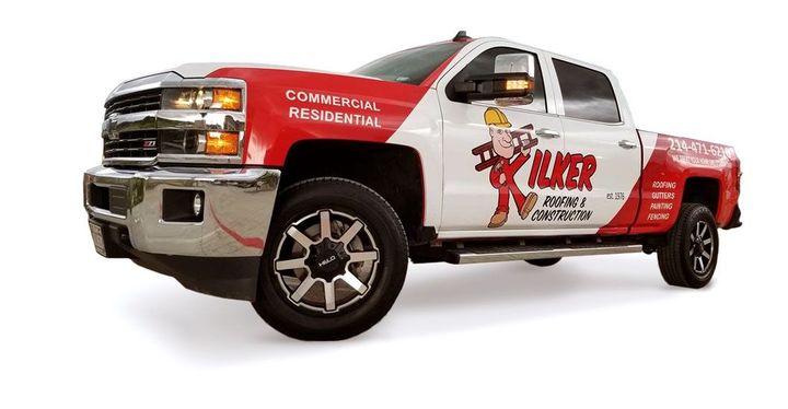 Kilker Roofing car