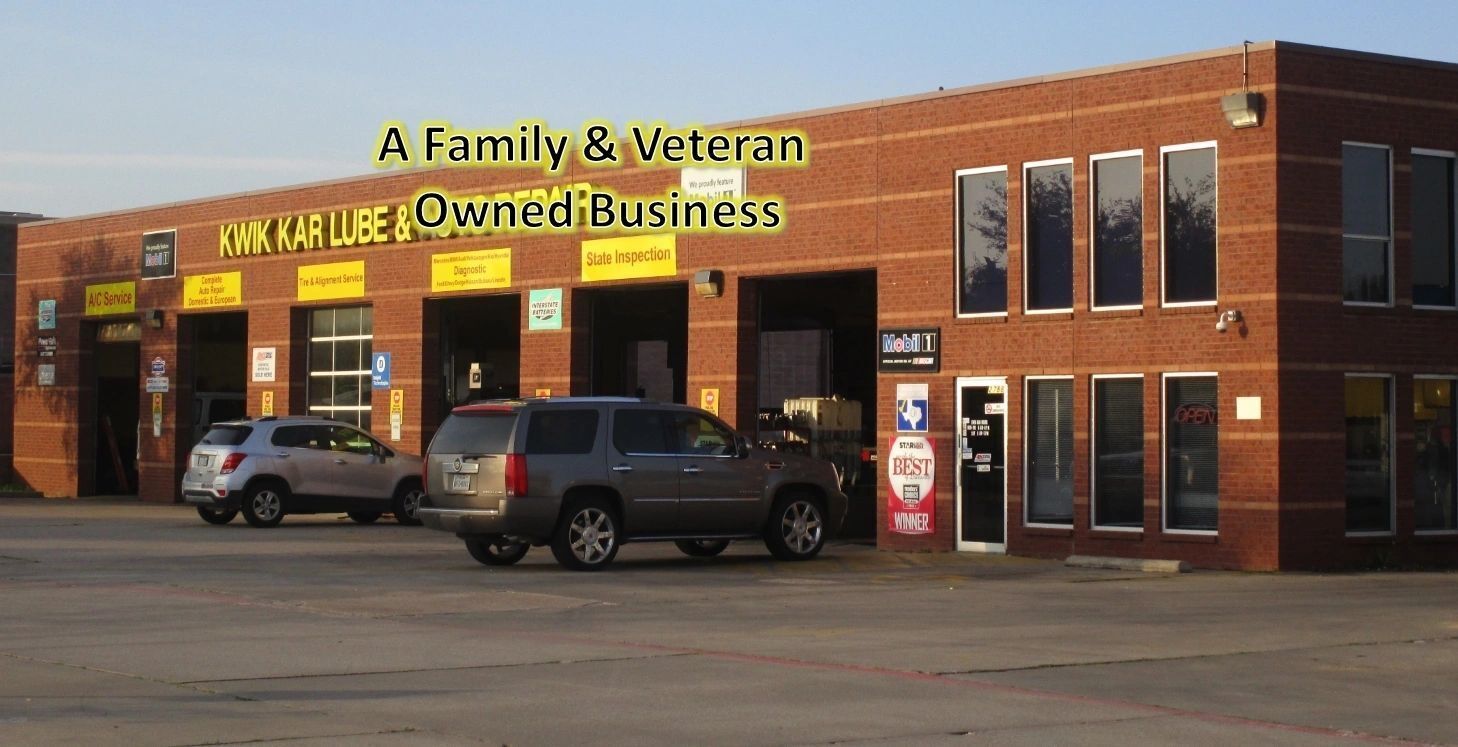 Front of office with 2 cars — Lewisville, TX — Kwik Kar Vista Ridge