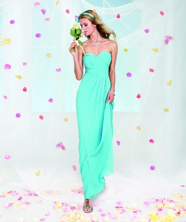 Abito da damigella modello Azzurra