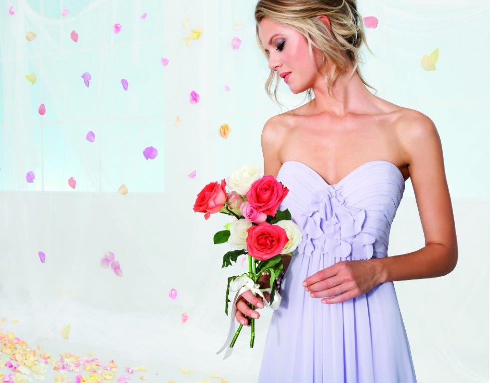 Abito da damigella modello Rosa