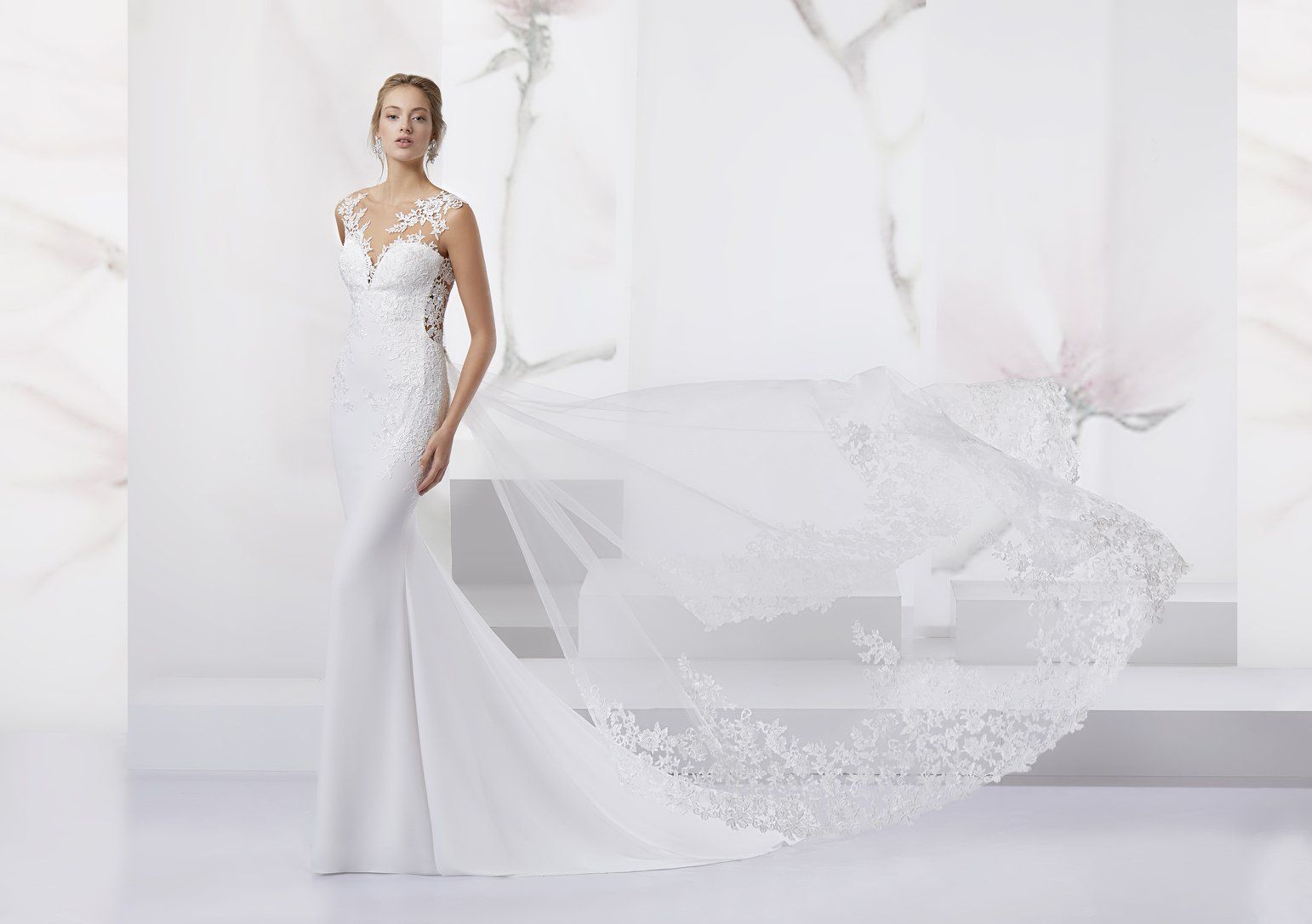 Abito da sposa modello Celin, vista anteriore