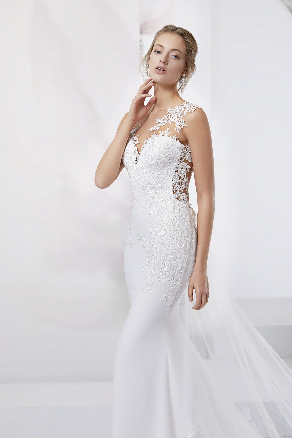 Abito da sposa modello Celin, particolare del busto