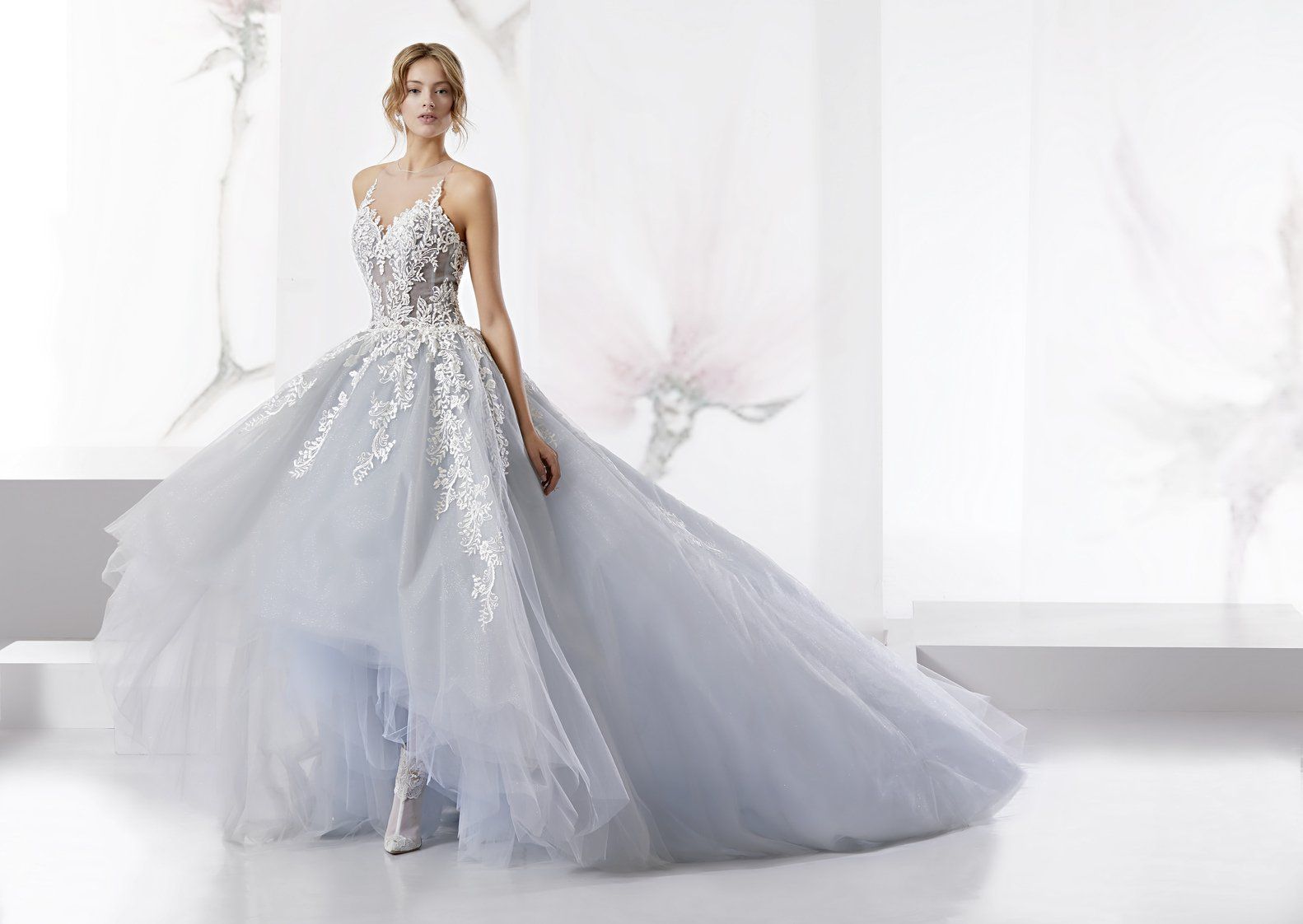 Abito da sposa modello Merilin, particolare della gonna