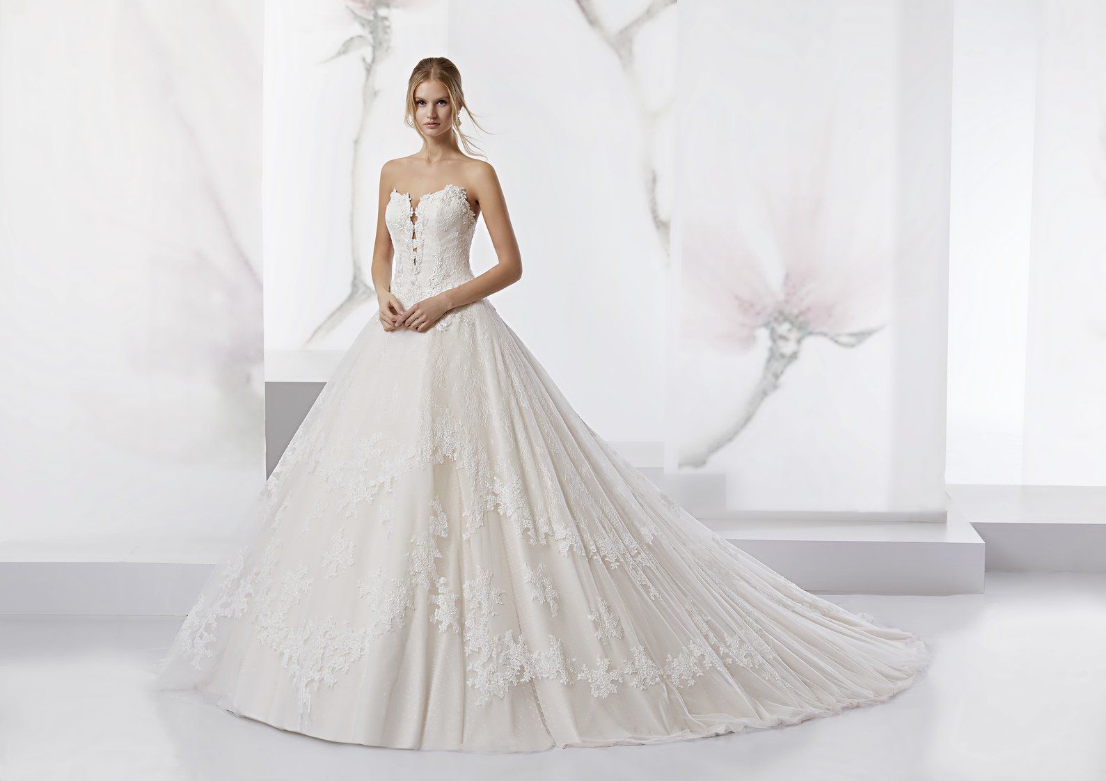 Abito da sposa modello Lucrezia, vista del corpetto