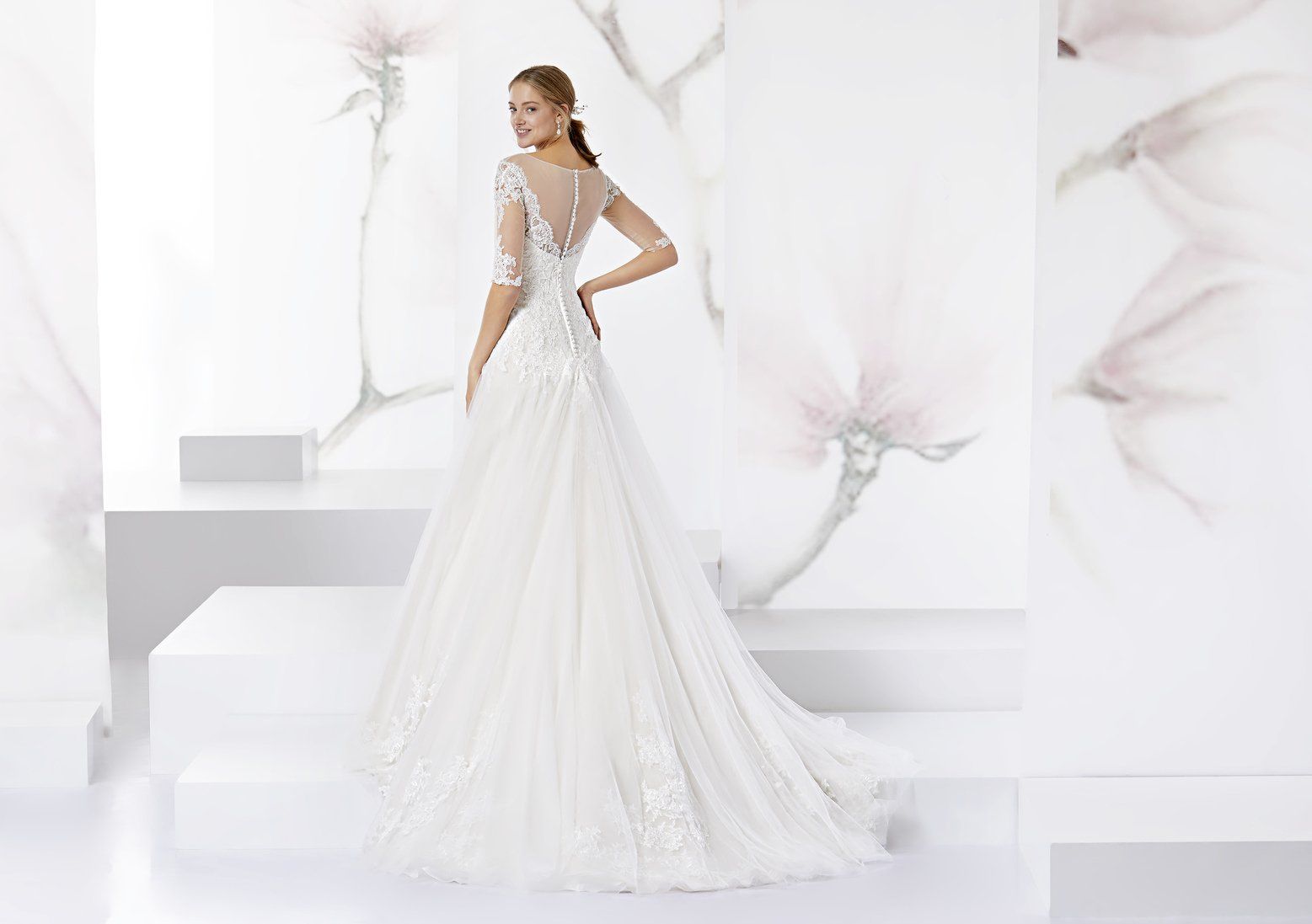 Abito da sposa modello Ludovica, vista della schiena