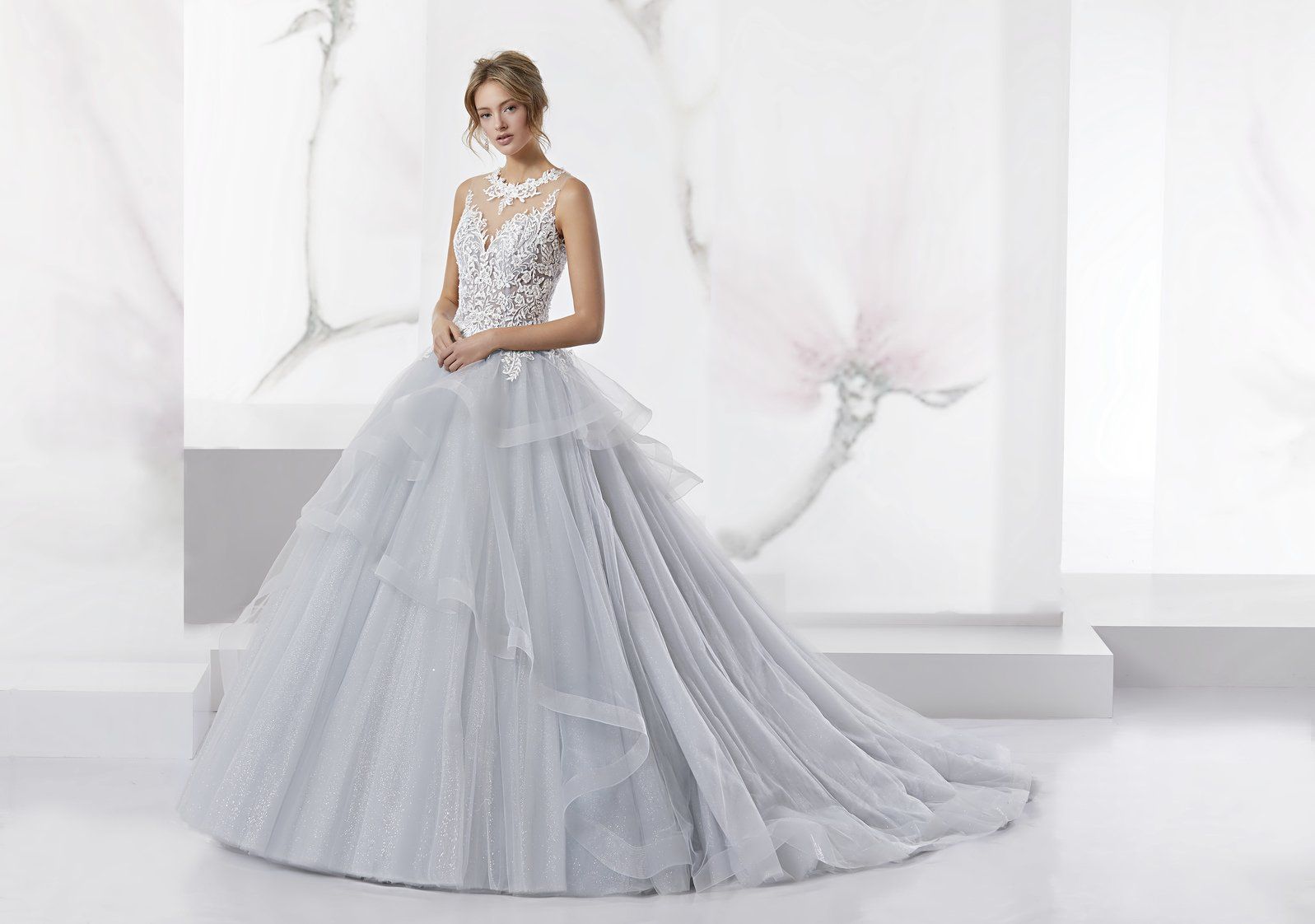 Abito da sposa modello Matilde, vista anteriore del vestito