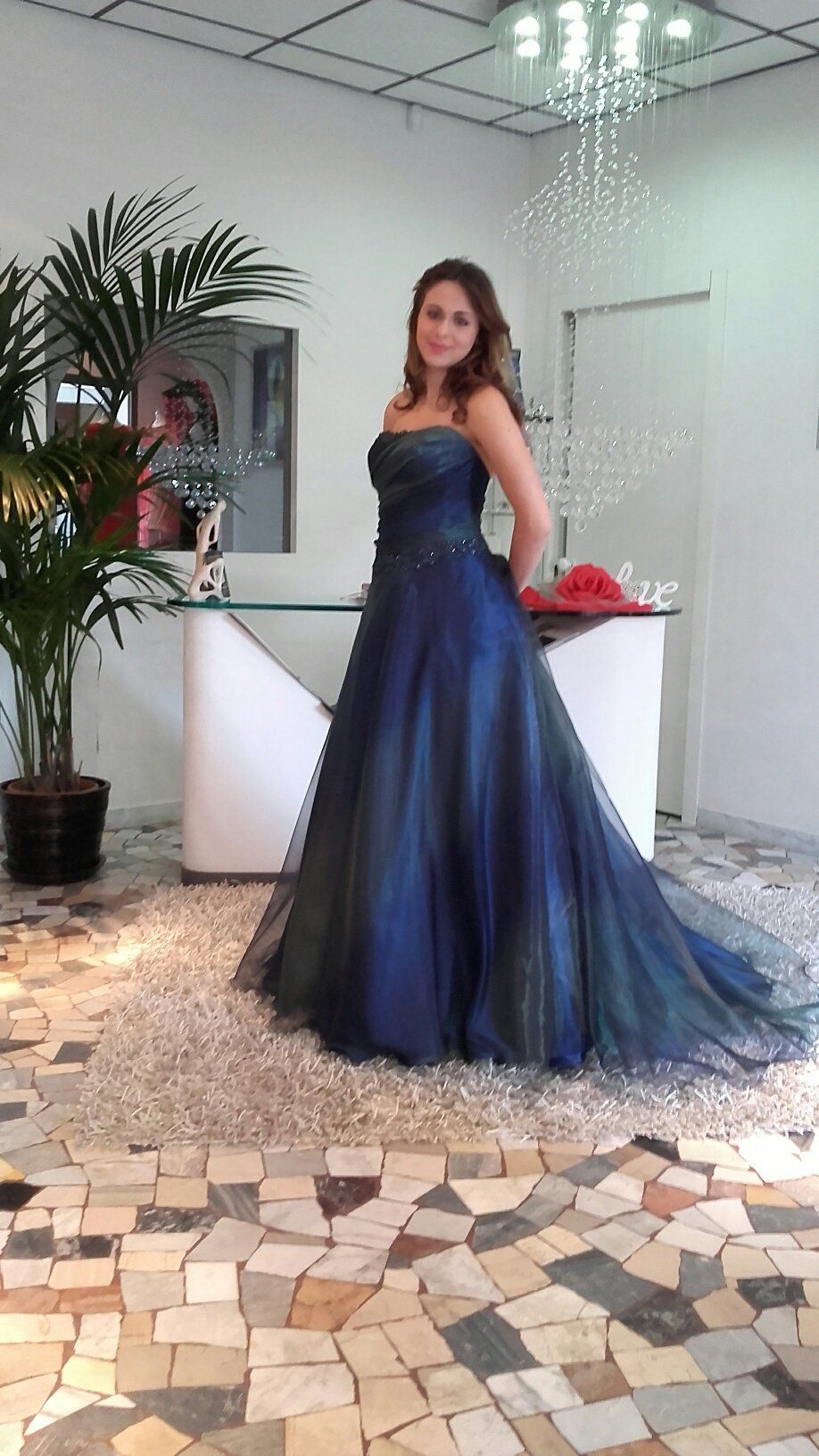 Abito da sposa modello Soraya, particolare strascico vestito