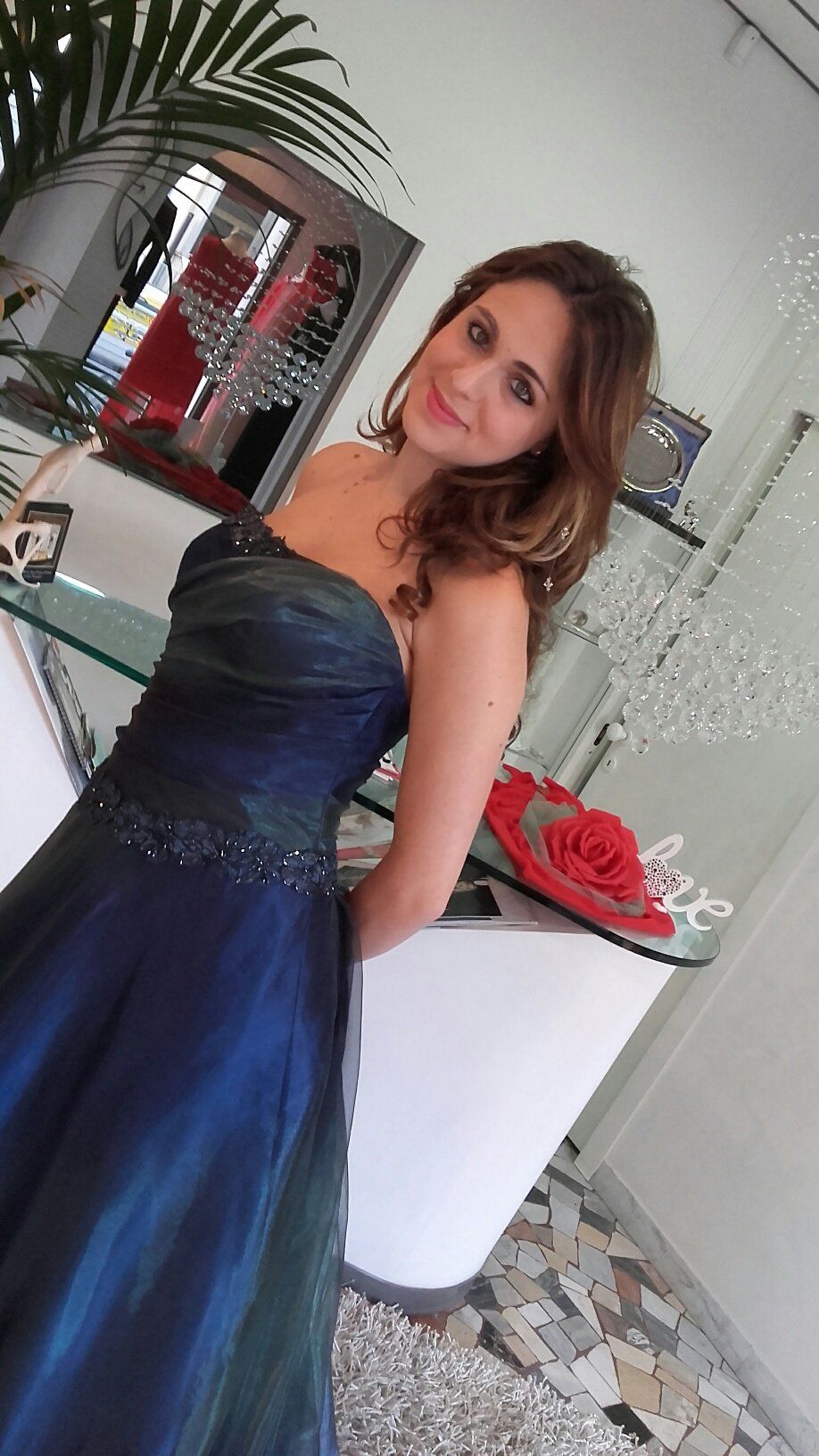 Abito da sposa modello Soraya, particolare del decolté