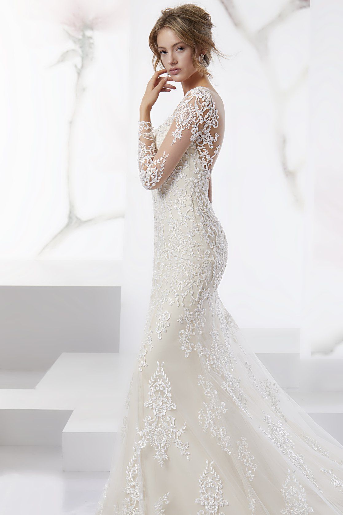 Abito da sposa modello Greta, dettaglio spallina