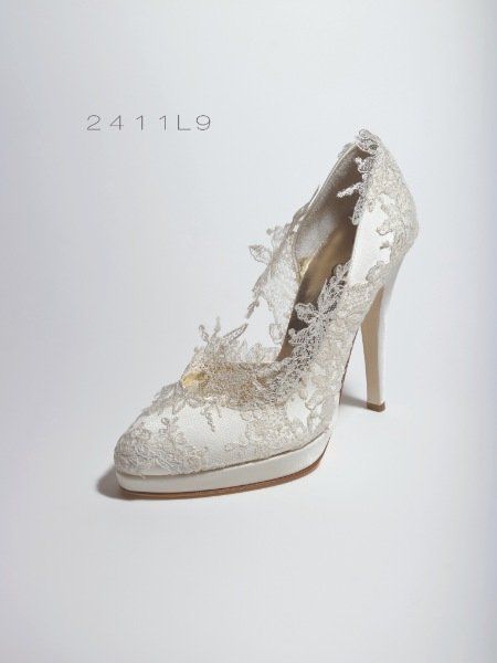 Scarpe da sposa décolleté in pizzo