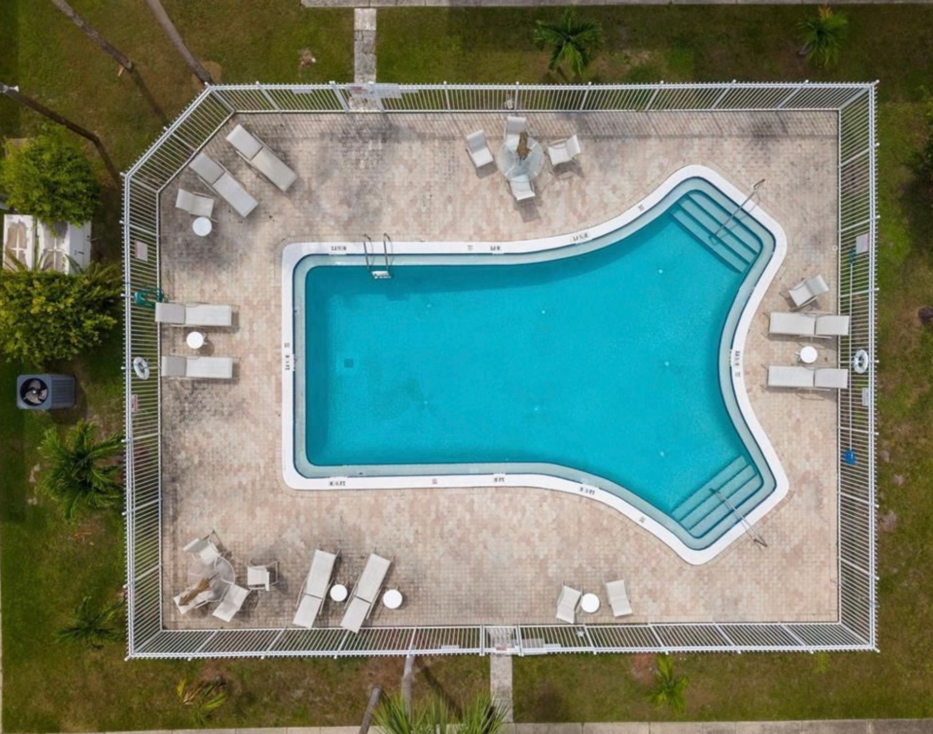 swimming pool overhead
