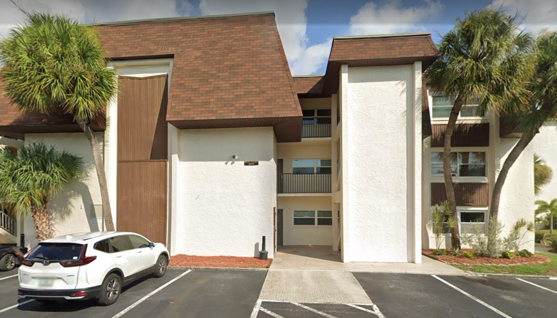 Outside of condo building