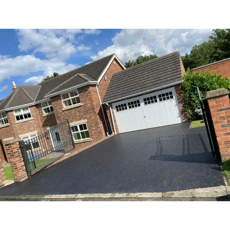 New driveway installed