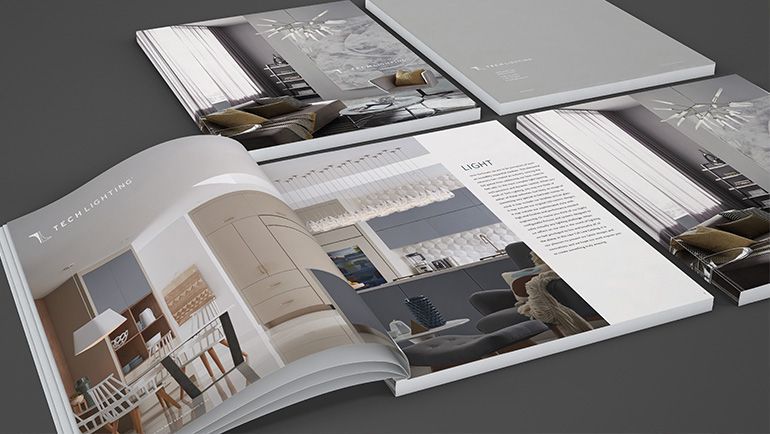 High-quality catalog print services by Mousegraphics showcasing vibrant product designs in Joshua, TX.