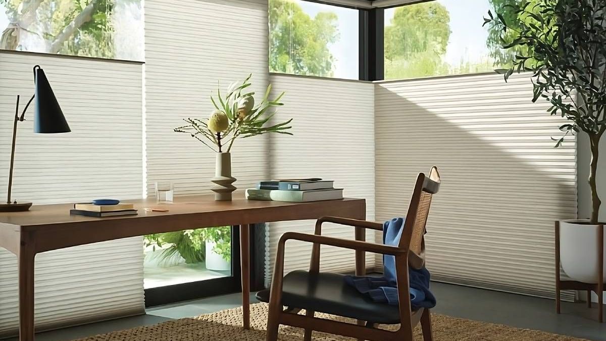 Hunter Douglas Duette® Cellular Shades featuring top down bottom up
