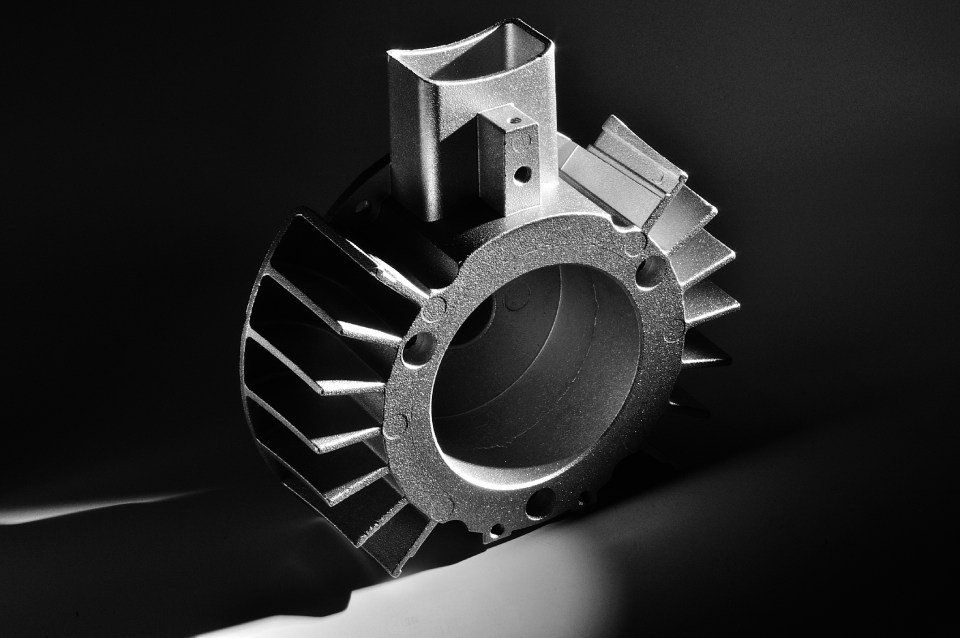 die casting on an aluminium cast