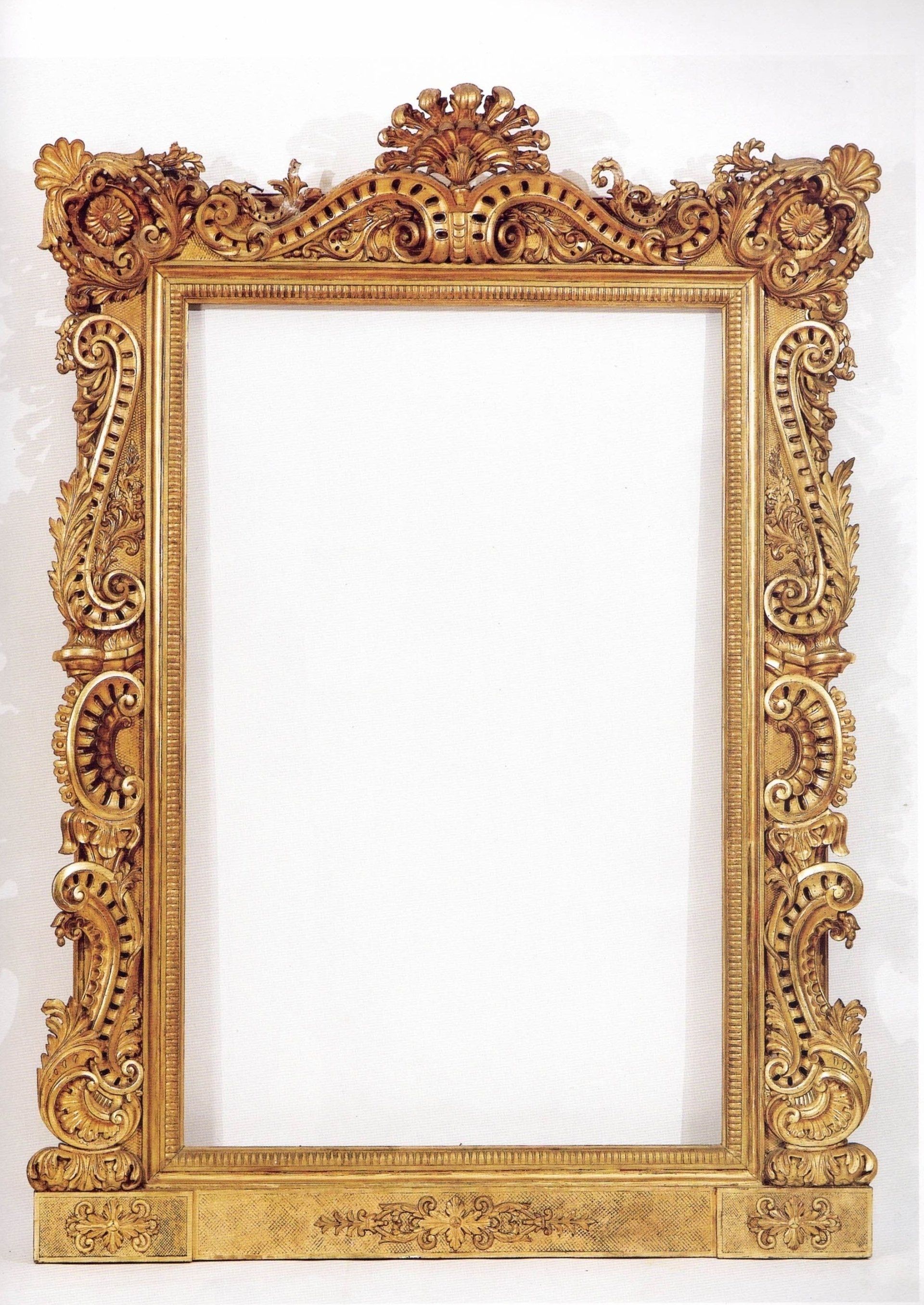 Coppia di grandi Specchiere Arte napoletana Seconda metà Sec. XIX (