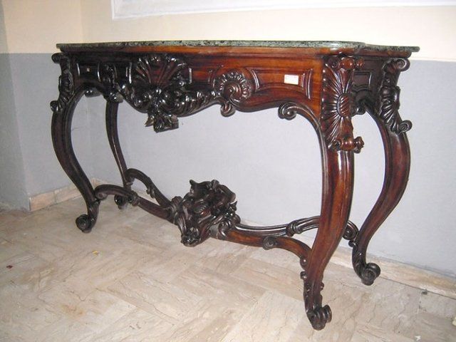 Grande consolle in legno di palissandro a massello