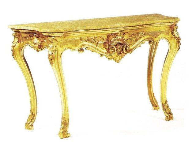 Consolle in legno dorato